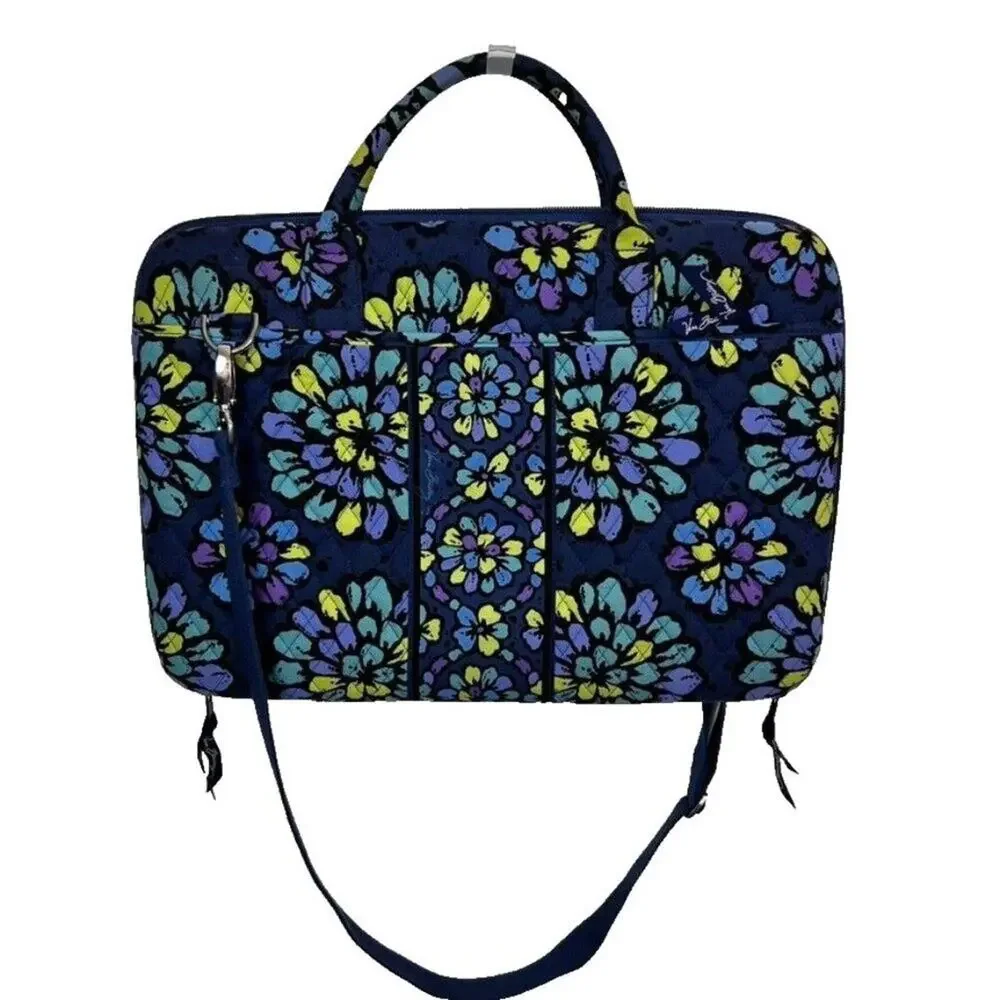 Vera Bradley Bag Case Hard Shell Laptop Workstation Crossbody Floral Quilted